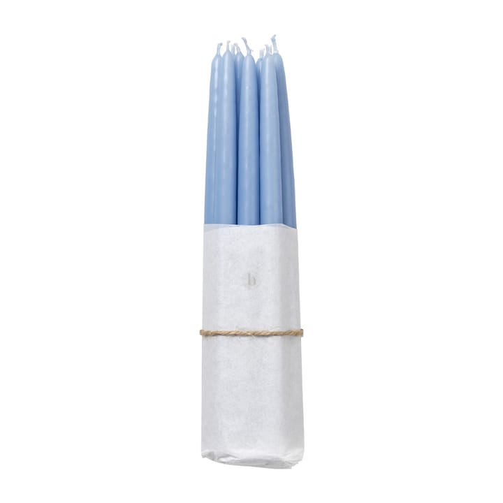 Broste Copenhagen doppade antikljus 10-pack, Plein air light blue Broste Copenhagen