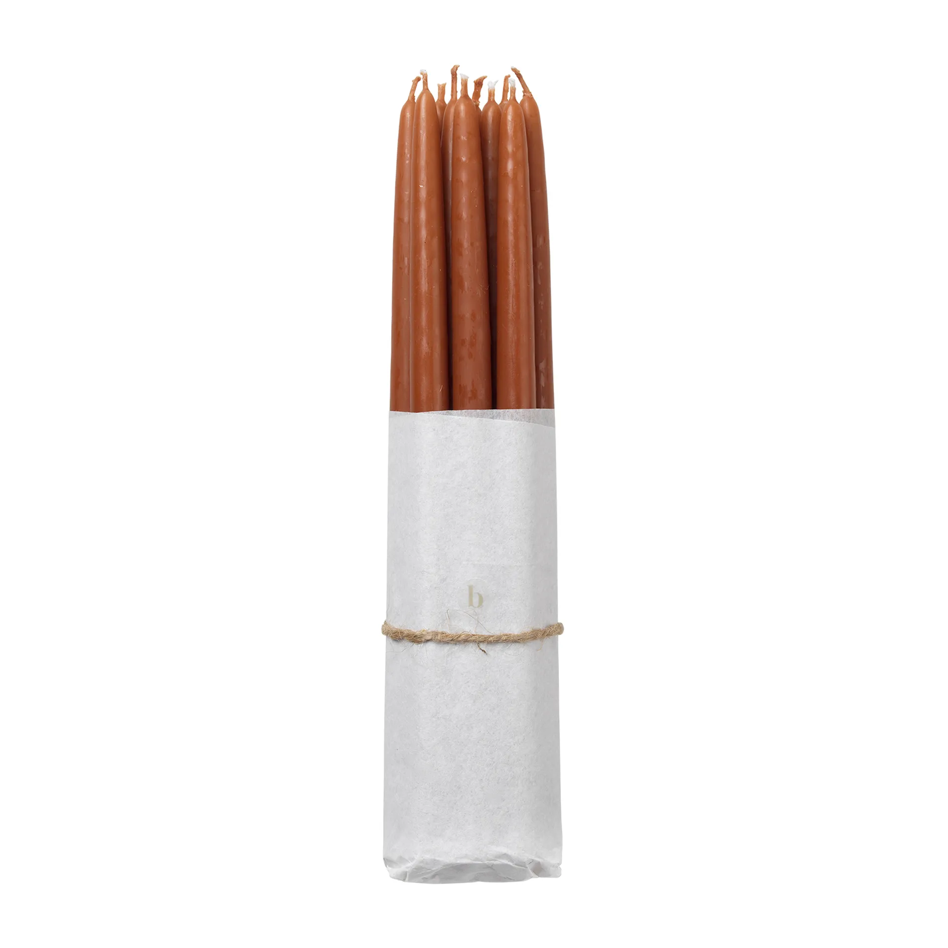 Broste Copenhagen doppade antikljus 10-pack, Terracotta Broste Copenhagen