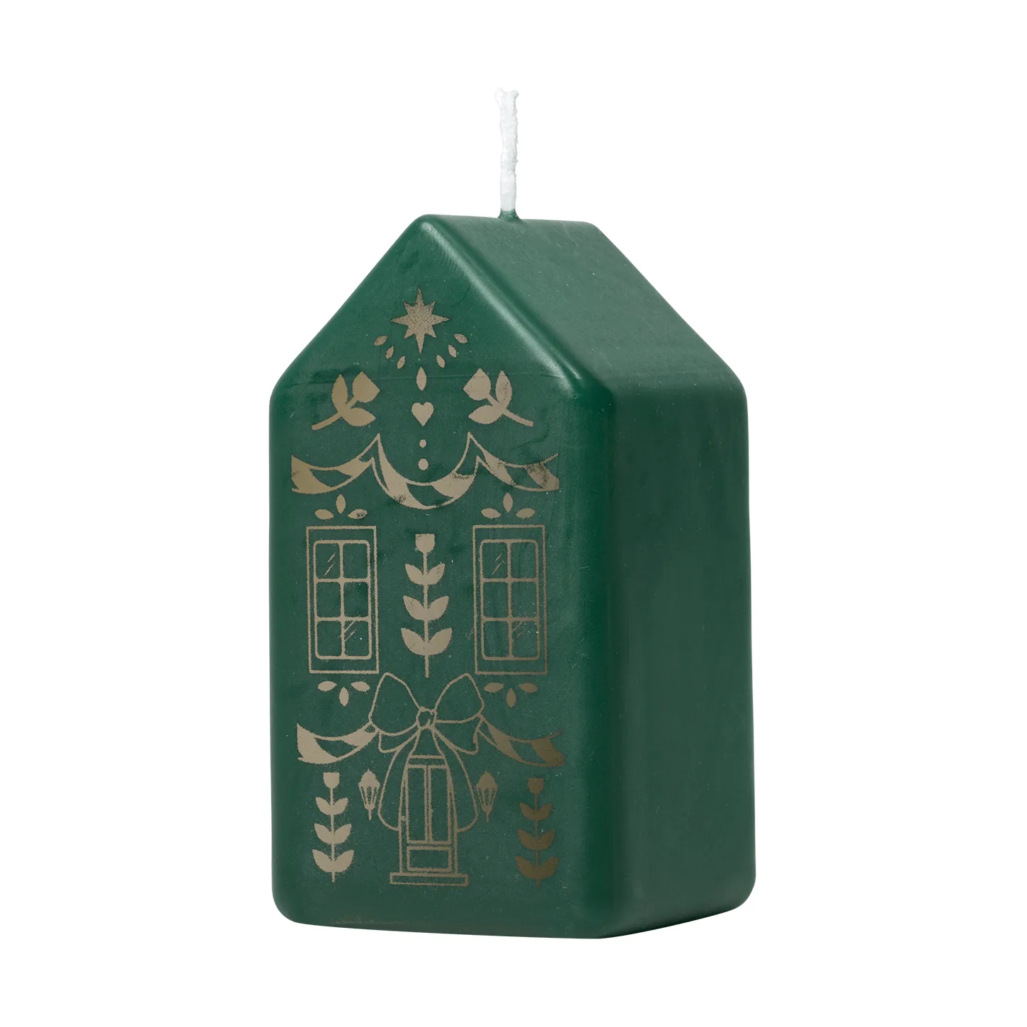 Casa blockljus, Dark Green-Gold Broste Copenhagen