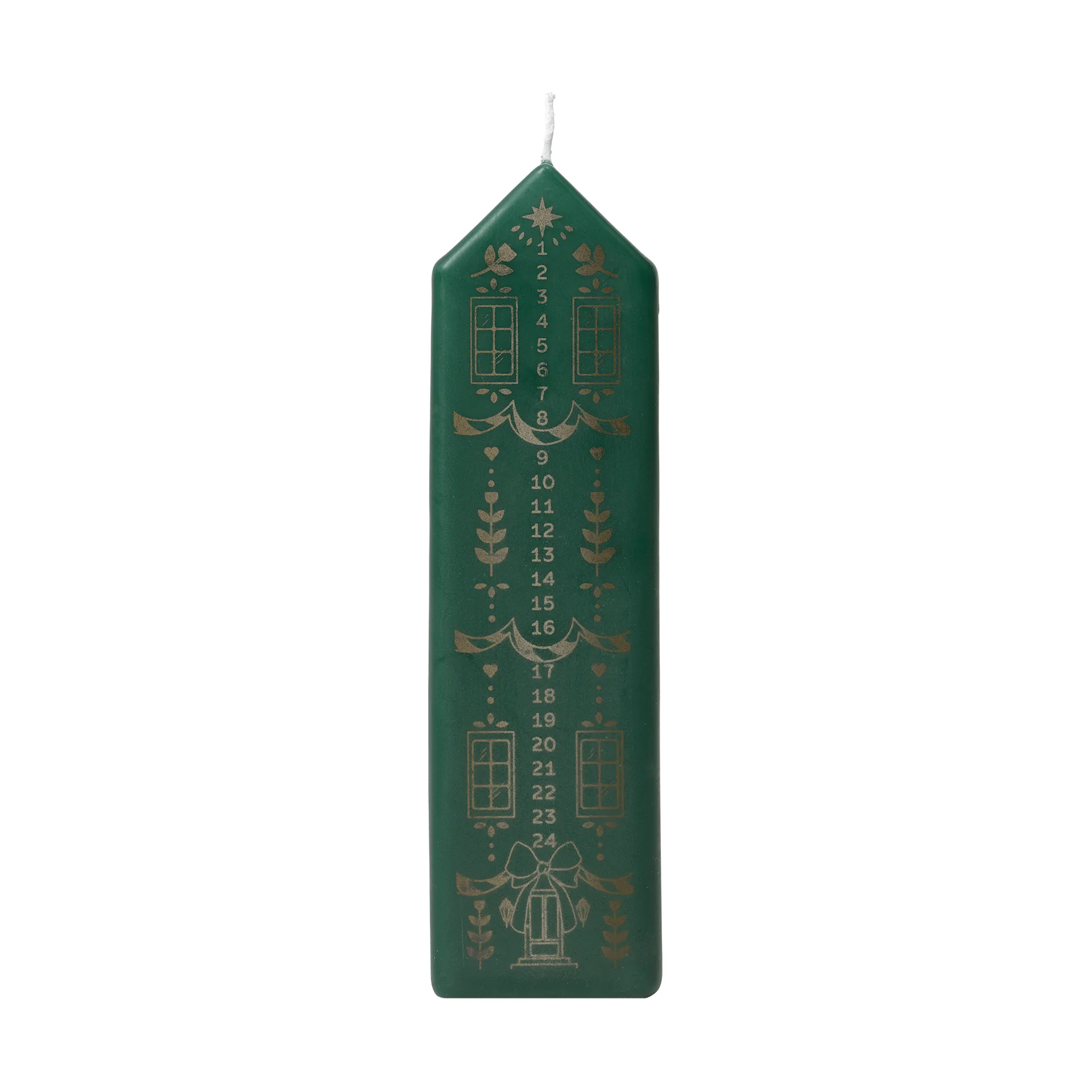 Casa kalenderljus, Dark Green-Gold Broste Copenhagen