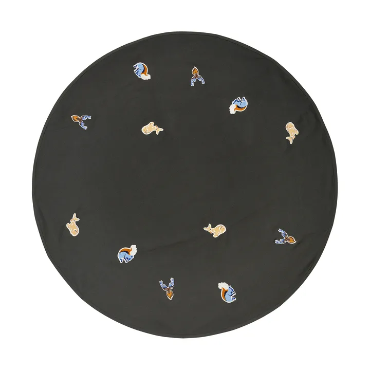 Deer julgransmatta - Forest Green - Broste Copenhagen