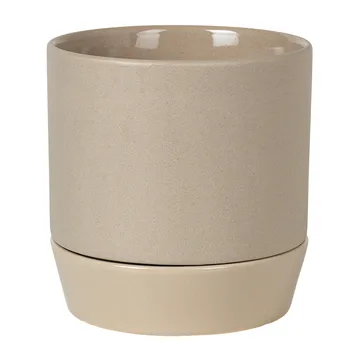 Denise kruka med fat Ø18 cm - Dove grey - Broste Copenhagen