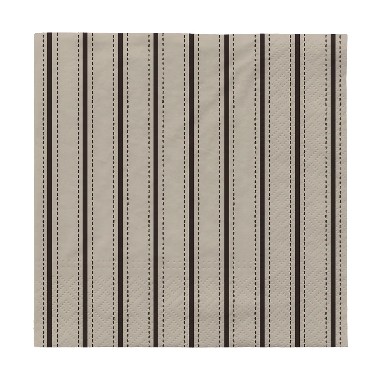 Broste Copenhagen Dolly pappersservetter 33×33 cm 20-pack Black-off white