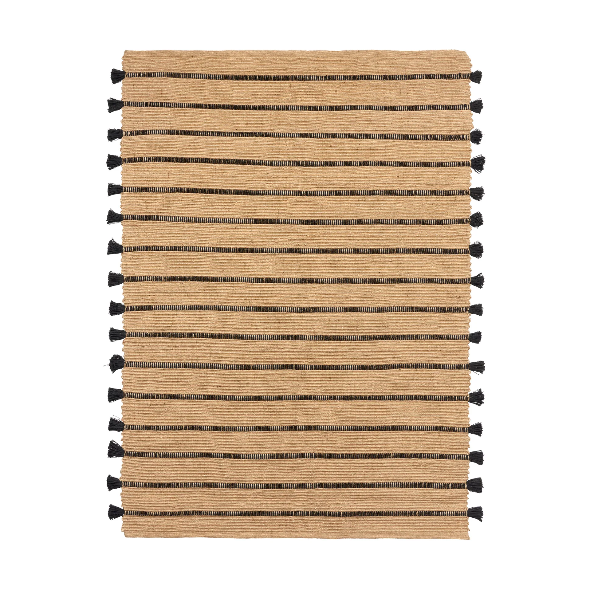 Ezra matta 140x200 cm, Natural-black Broste Copenhagen