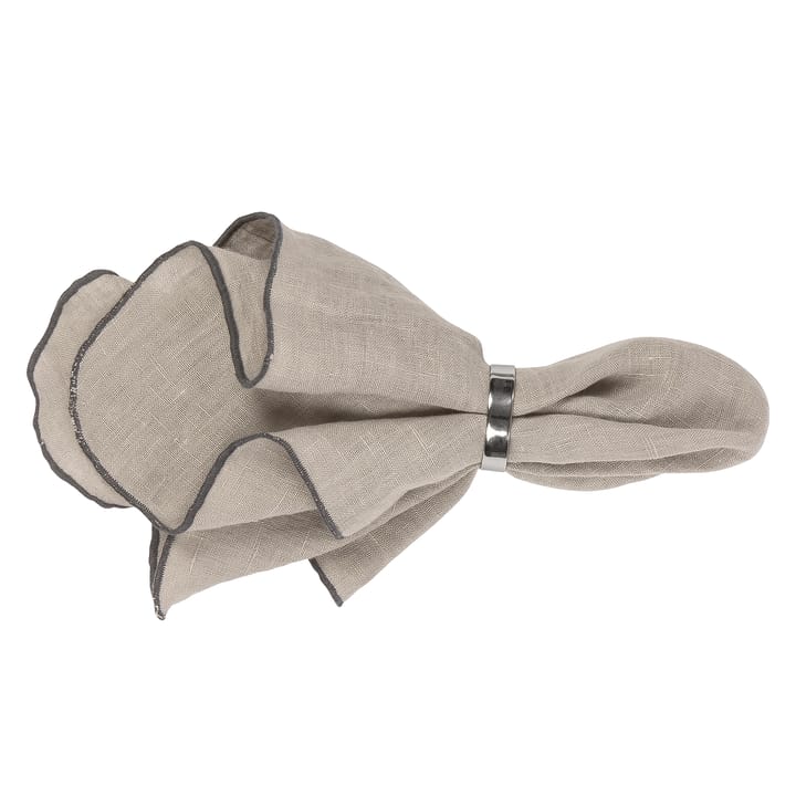 Gracie linneservett - beige - Broste Copenhagen