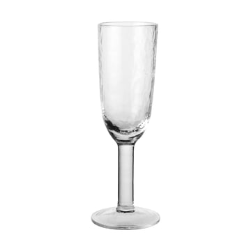 Broste Copenhagen Hammered champagneglas 20 cl Klar
