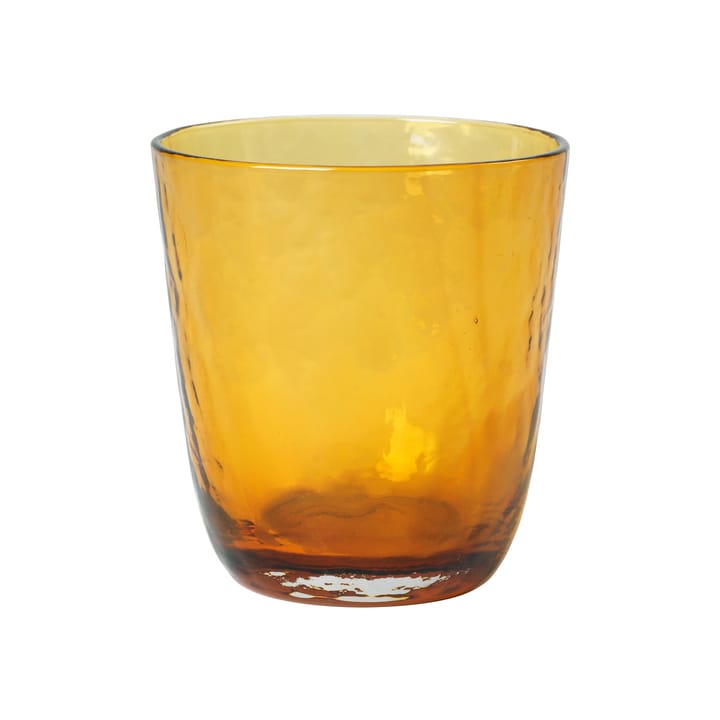 Hammered dryckesglas 33,5 cl - Amber - Broste Copenhagen