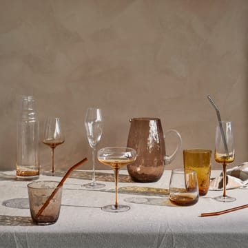 Hammered dryckesglas 50 cl - Amber - Broste Copenhagen