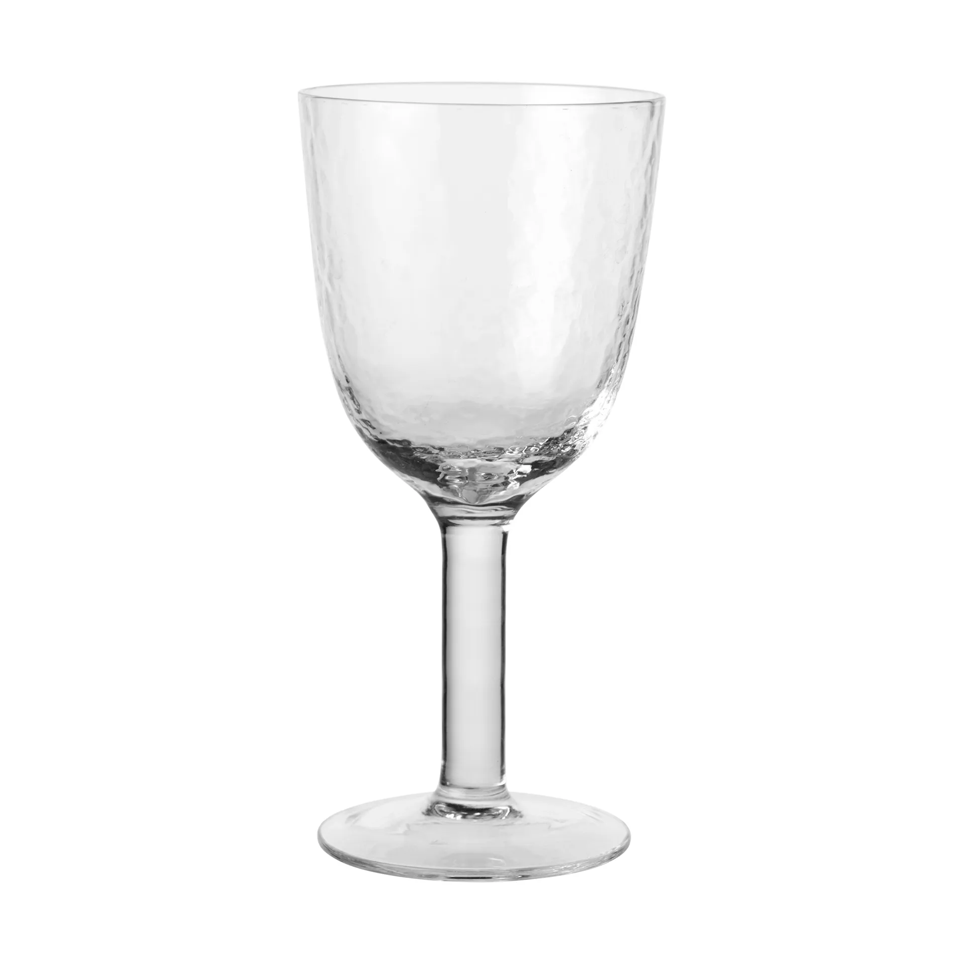 Hammered vitvinsglas 30 cl, Klar Broste Copenhagen