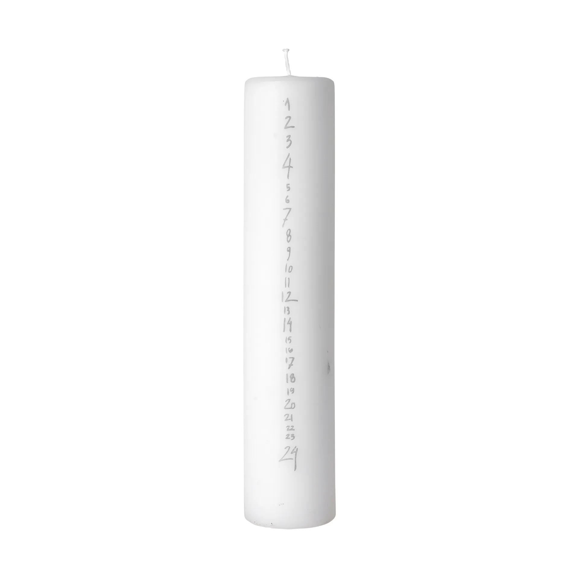 Handwritten kalenderljus, White-Silver Broste Copenhagen