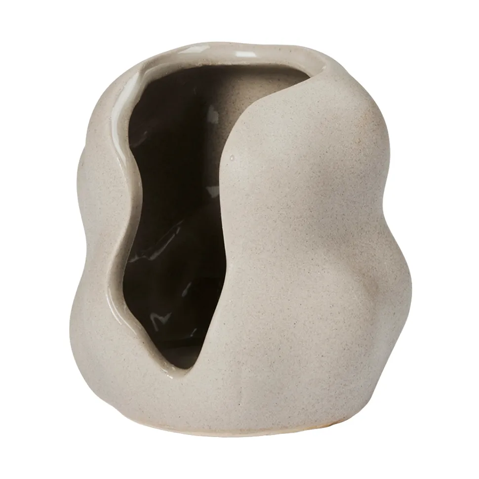 Broste Copenhagen Hekla Hurricane ljuslykta Dove Grey, &Oslash;9,5 cm