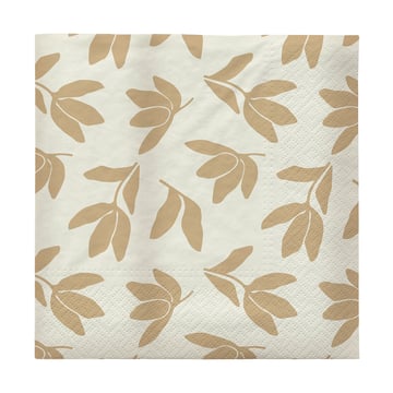 Broste Copenhagen Herbert pappersservetter 33×33 cm 20-pack Beige-off white