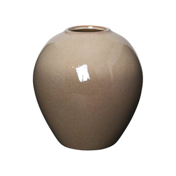 Broste Copenhagen Ingrid keramikvas 25,5 cm Simple taupe-brown