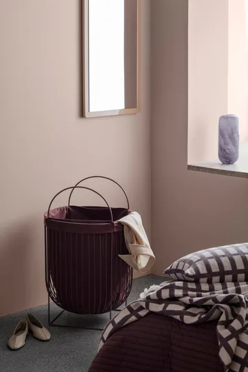 Isa bomullspläd 130x180 cm - Decadent cocolate-purple - Broste Copenhagen
