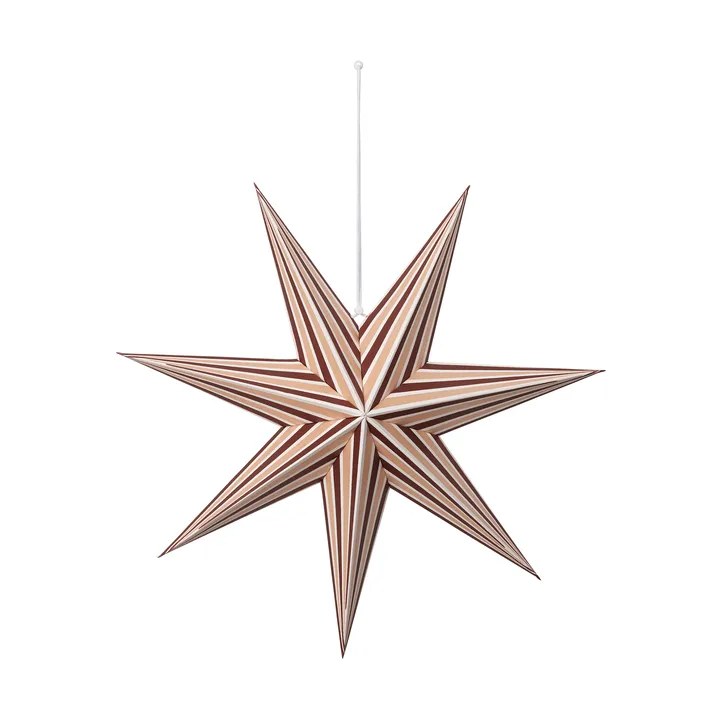 Joy adventsstjärna - Deep Red-Soft Pink, M - Broste Copenhagen
