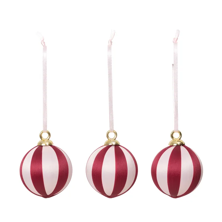 Joy julgranskula - Deep Red-Soft Pink - Broste Copenhagen