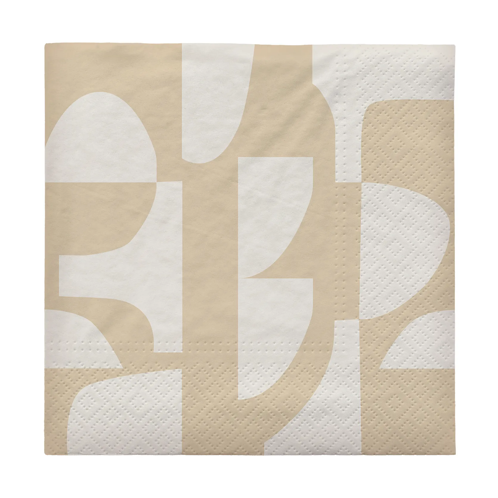 Lara servett 33x33 cm 20-pack, Black-off white Broste Copenhagen