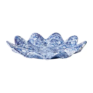 Lilja dekorationsfat Ø38 cm - Intense blue-white - Broste Copenhagen