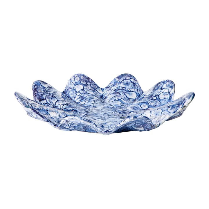 Lilja dekorationsfat Ø38 cm, Intense blue-white Broste Copenhagen