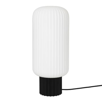Läs mer om Broste Copenhagen Lolly bordslampa Svart-vit-39 cm