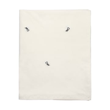 Läs mer om Broste Copenhagen Mai bordsduk 160x200 cm, black-off white