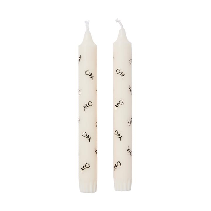 Mai kronljus 2-pack - White-black - Broste Copenhagen
