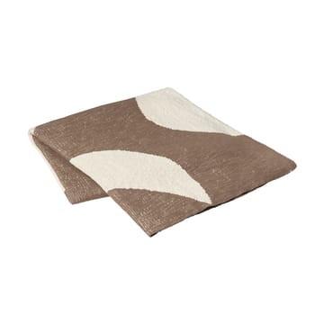 Maren pläd 130x180 cm - Kangaroo brown-off white - Broste Copenhagen