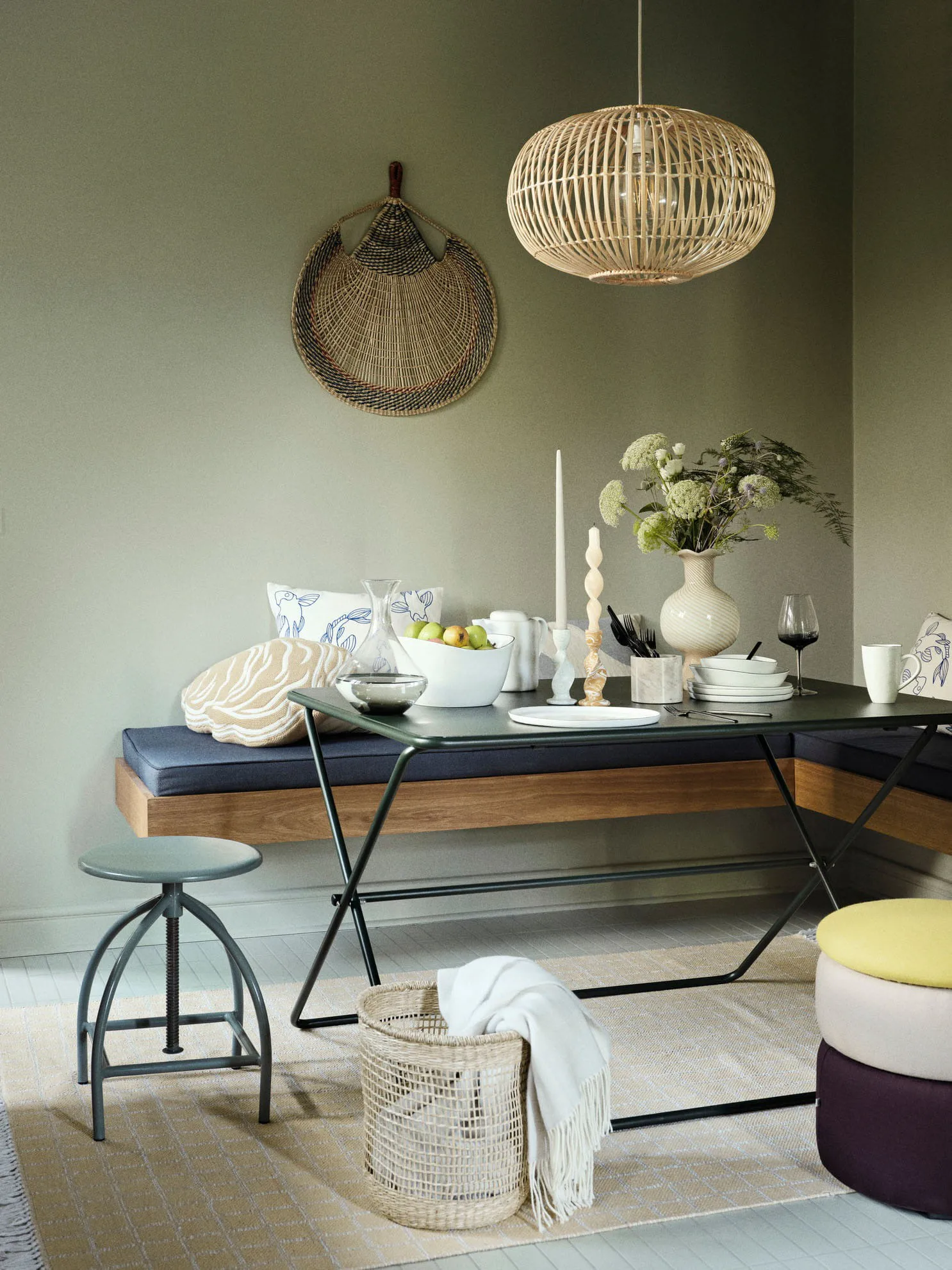 Mella vas 30 cm, Taupe sand-off white Broste Copenhagen