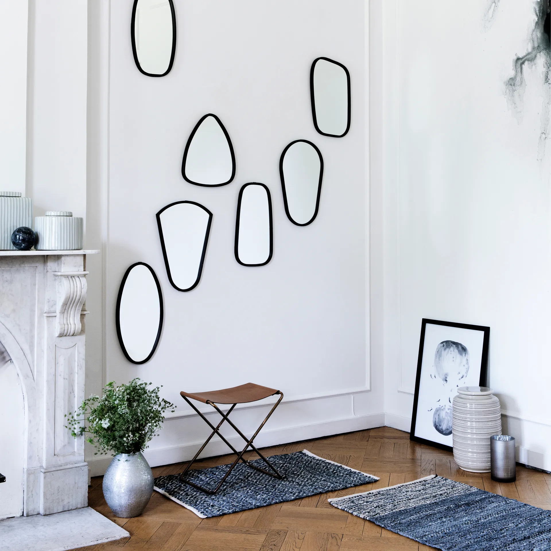 Nola pall läder, brun, 45 cm Broste Copenhagen