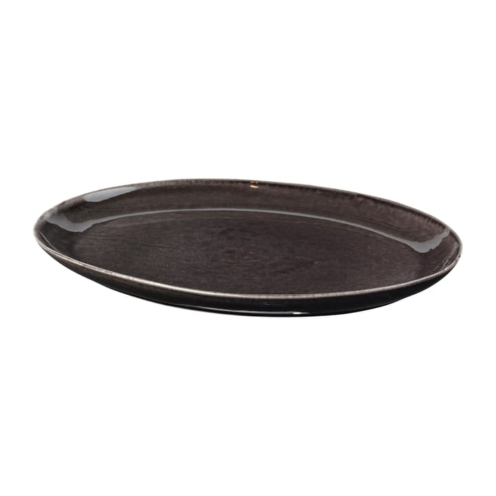 Nordic Coal fat oval 26,5x36,5 cm, Charcoal Broste Copenhagen