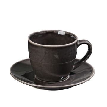 Nordic Coal kopp med fat - 8,8 cm - Broste Copenhagen