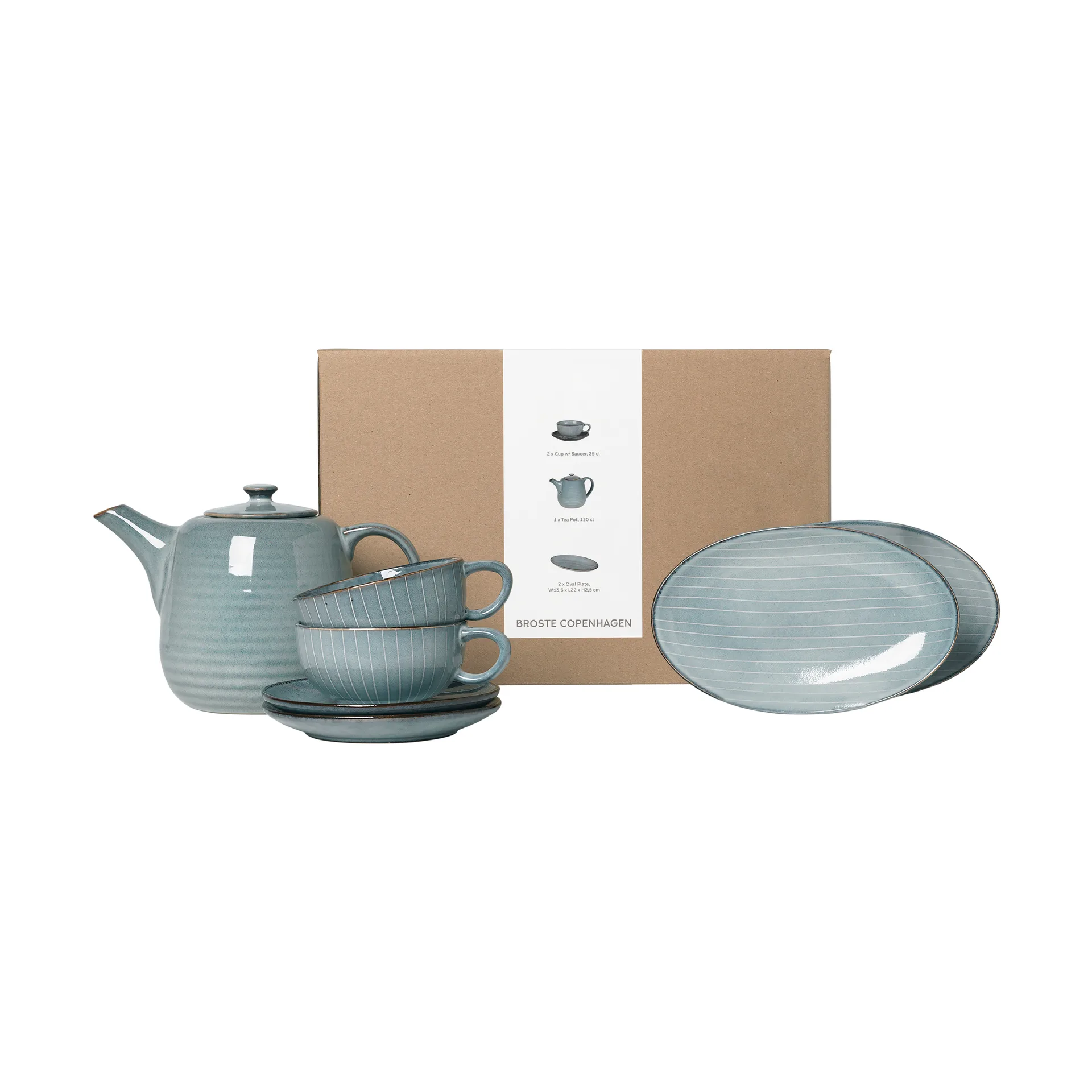 Nordic Sea teservis för två, 5 delar Broste Copenhagen