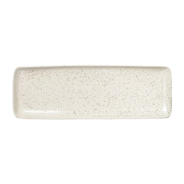 Broste Copenhagen Nordic Vanilla fat rektangulärt 12,5×35 cm Cream with grains