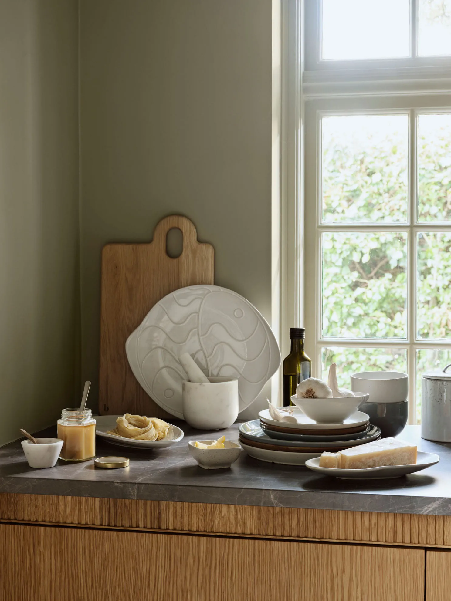 Pesce skål 9,8x15,2 cm, Transparent white Broste Copenhagen