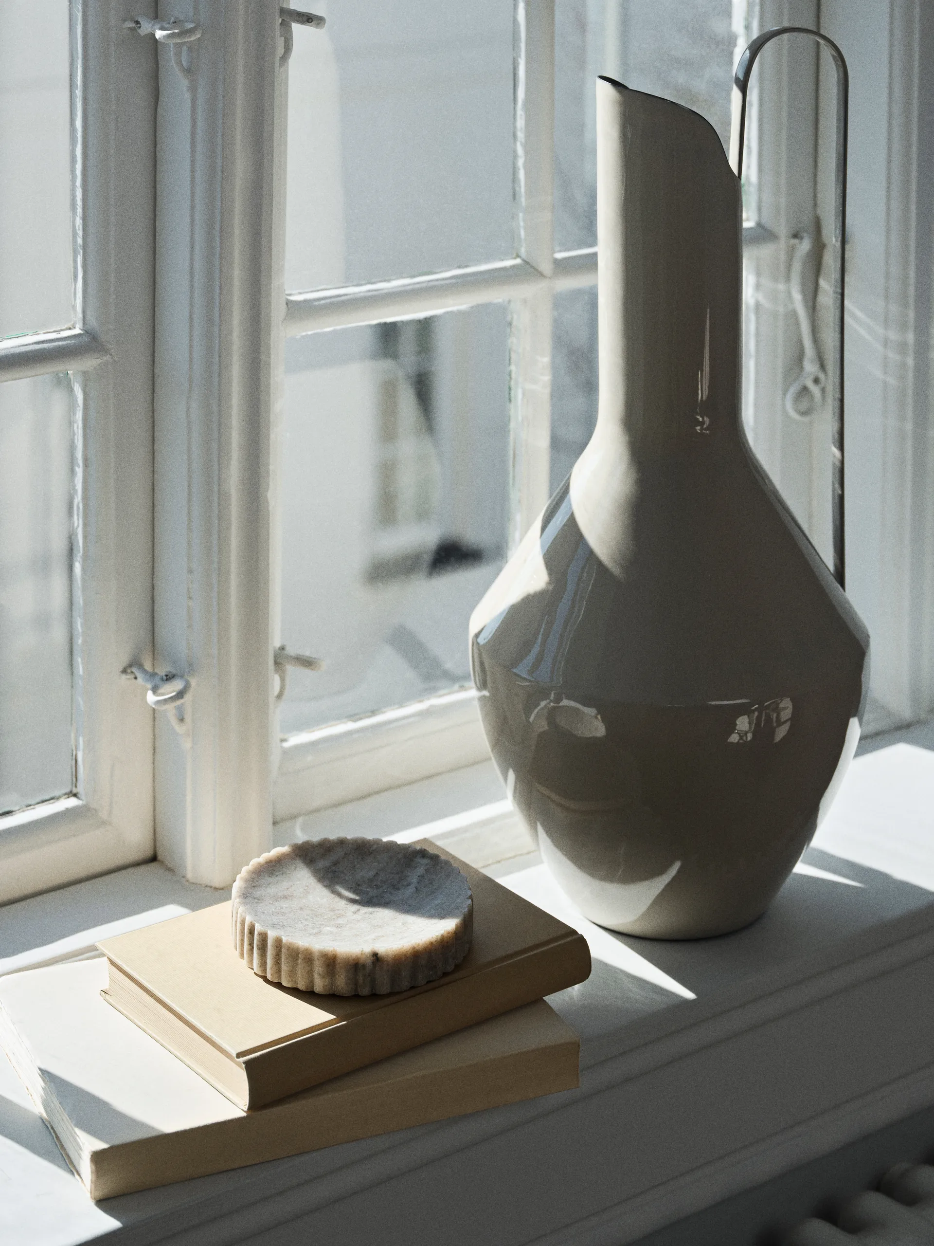 Rosario vas Ø23x55 cm, Rainy day grey Broste Copenhagen