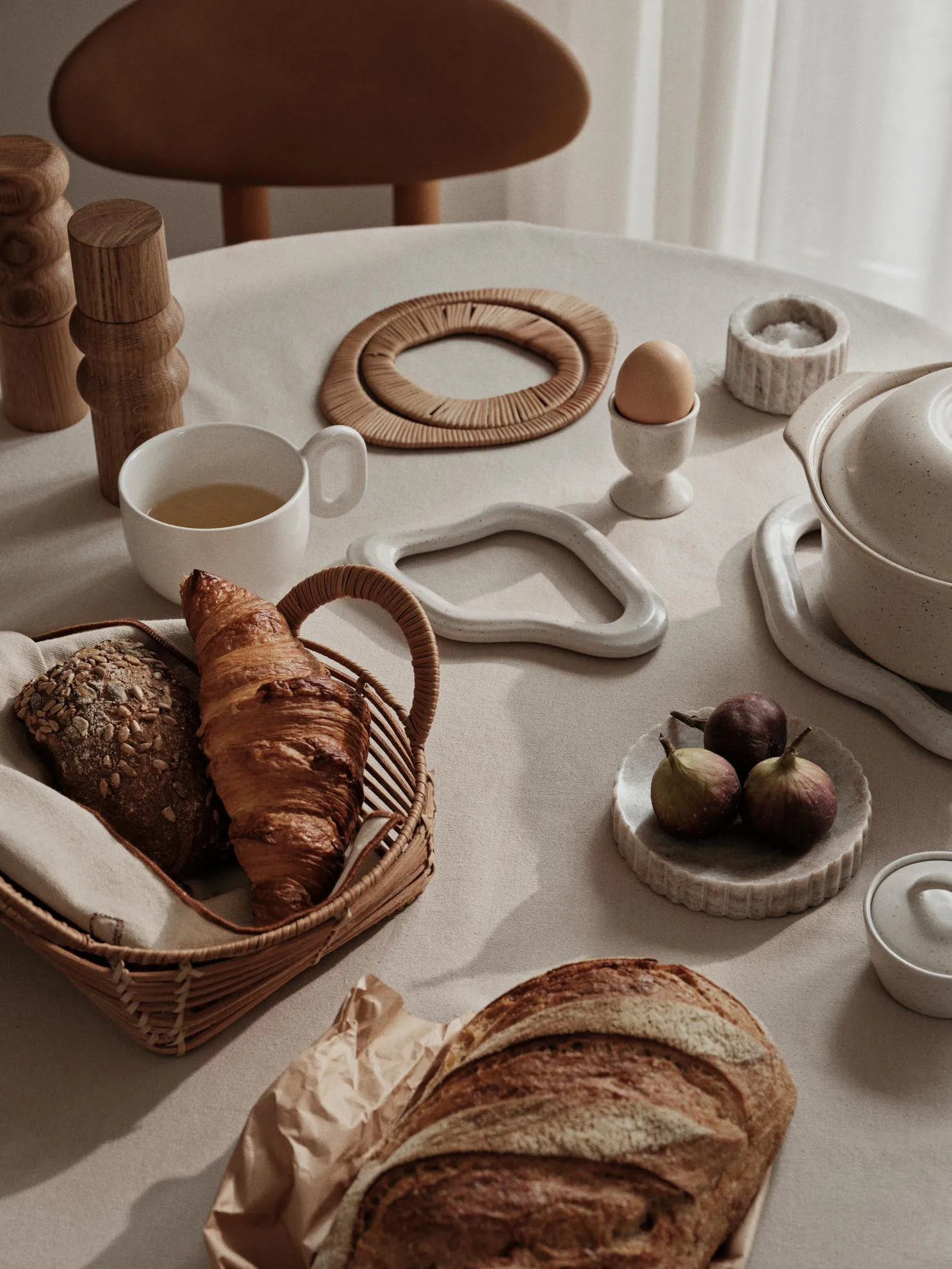 Safi korg Ø22 cm, Natural Broste Copenhagen