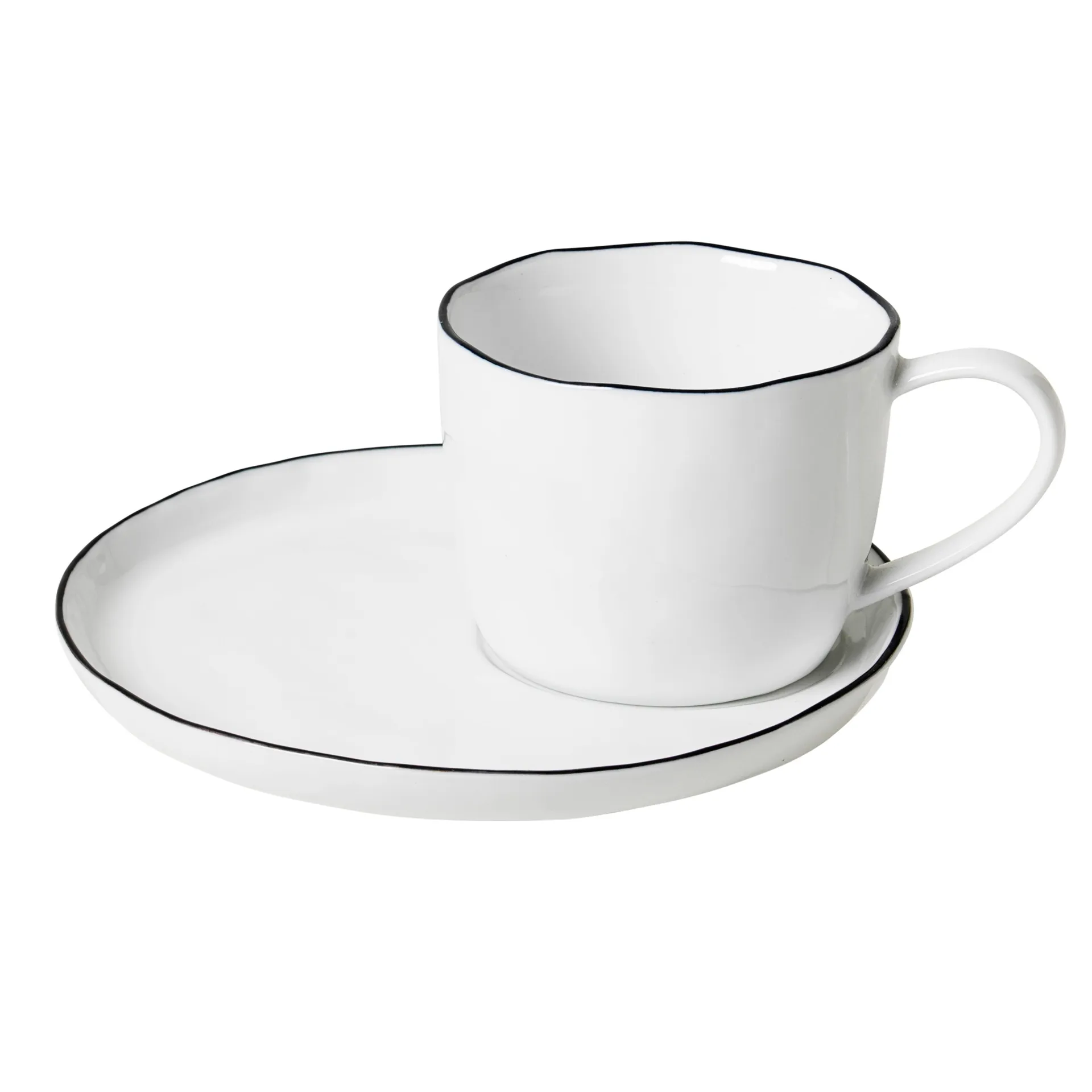Salt kopp och fat, stor, 6,5 cm Broste Copenhagen