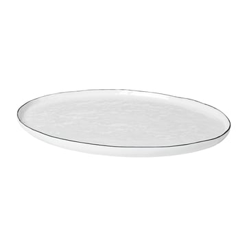 Läs mer om Broste Copenhagen Salt oval tallrik 26,5x38,5 cm