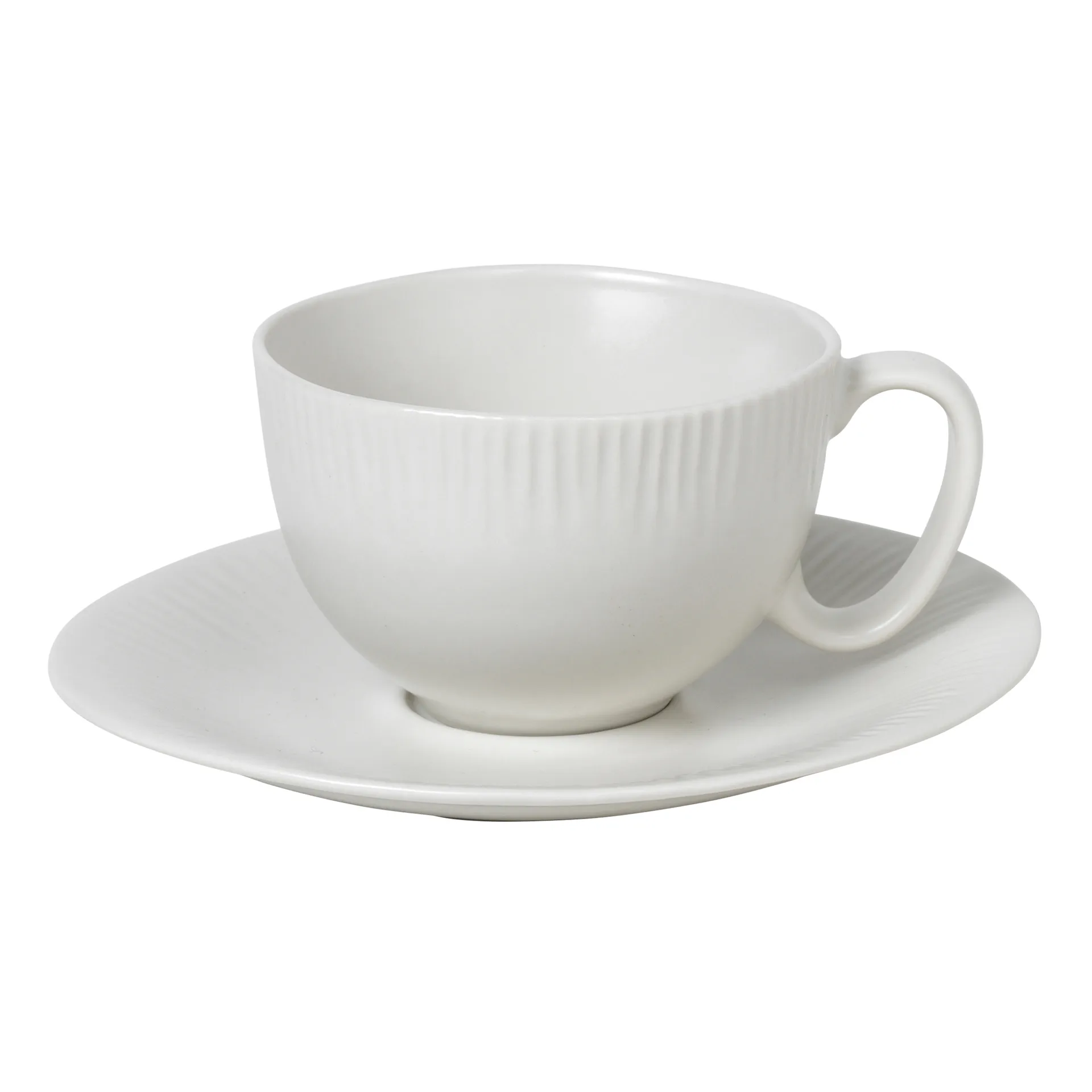 Sandvig kopp med fat soft white, 12,5 cl Broste Copenhagen
