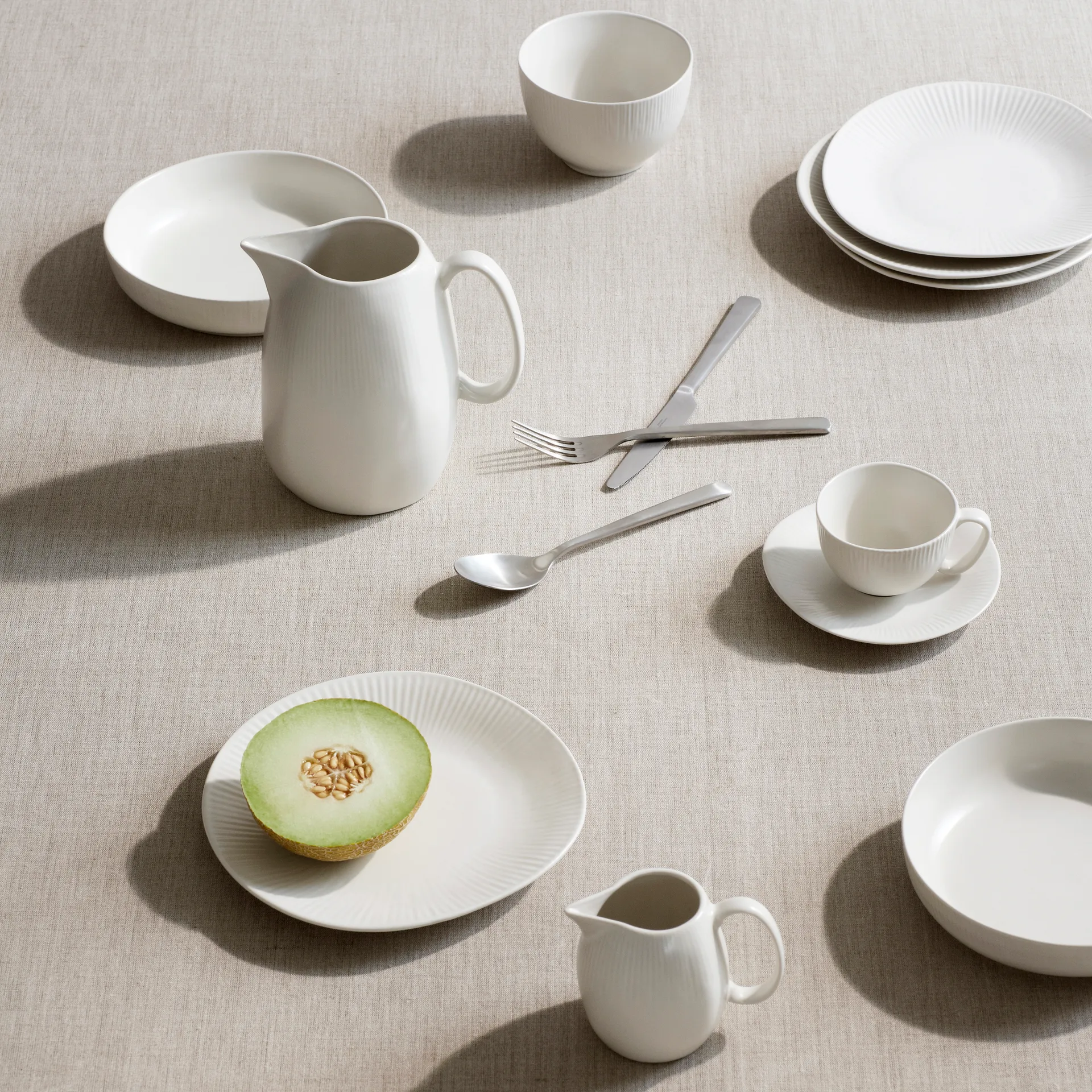 Sandvig kopp med fat soft white, 12,5 cl Broste Copenhagen
