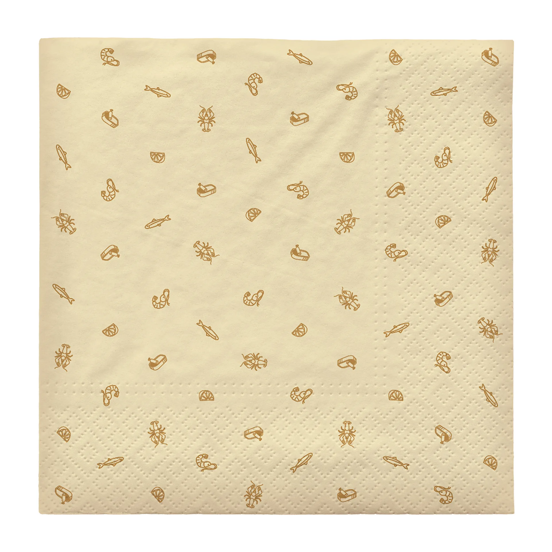 Sea servett 33x33 cm 20-pack, Fall yellow Broste Copenhagen