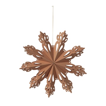 Broste Copenhagen Snowflake juldekoration Indian tan Ø30 cm