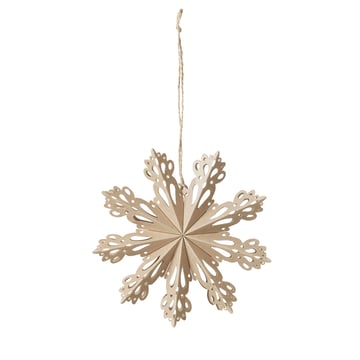 Broste Copenhagen Snowflake juldekoration natural Ø15 cm