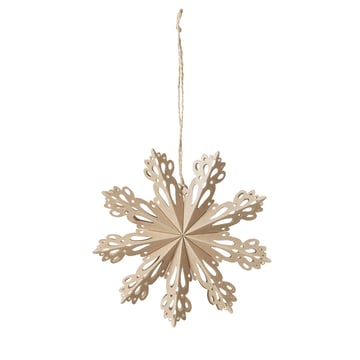 Broste Copenhagen Snowflake juldekoration natural Ø15 cm