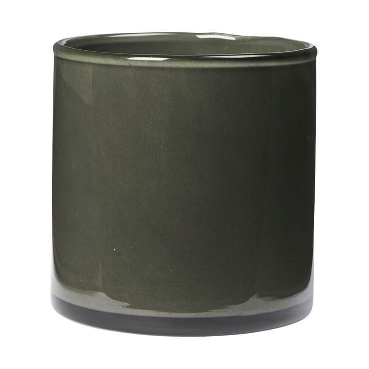 Solai hurricane ljuslykta - Dark Green, Ø10 cm - Broste Copenhagen
