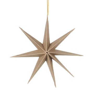 Läs mer om Broste Copenhagen Star pappersstjärna Ø50 cm Natural brown