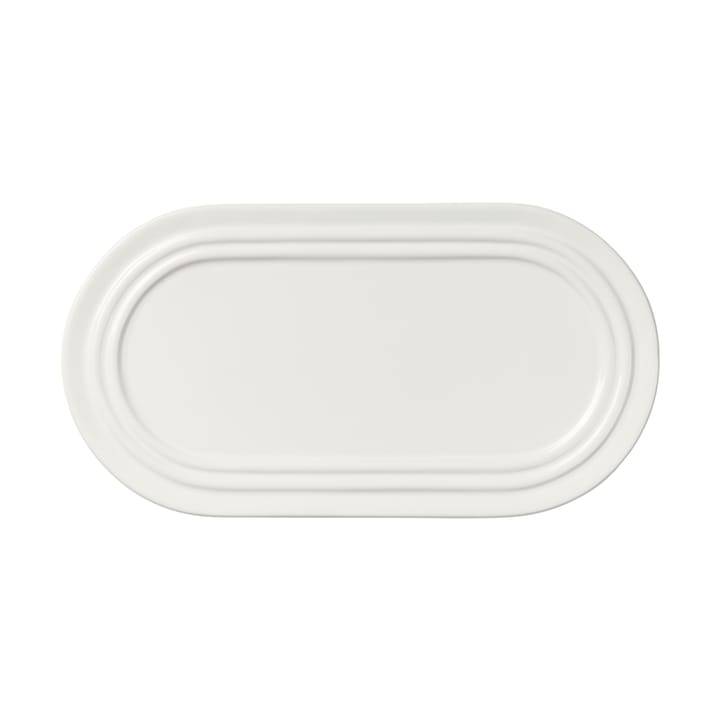 Stevns tallrik oval 27,5 cm - Chalk white - Broste Copenhagen