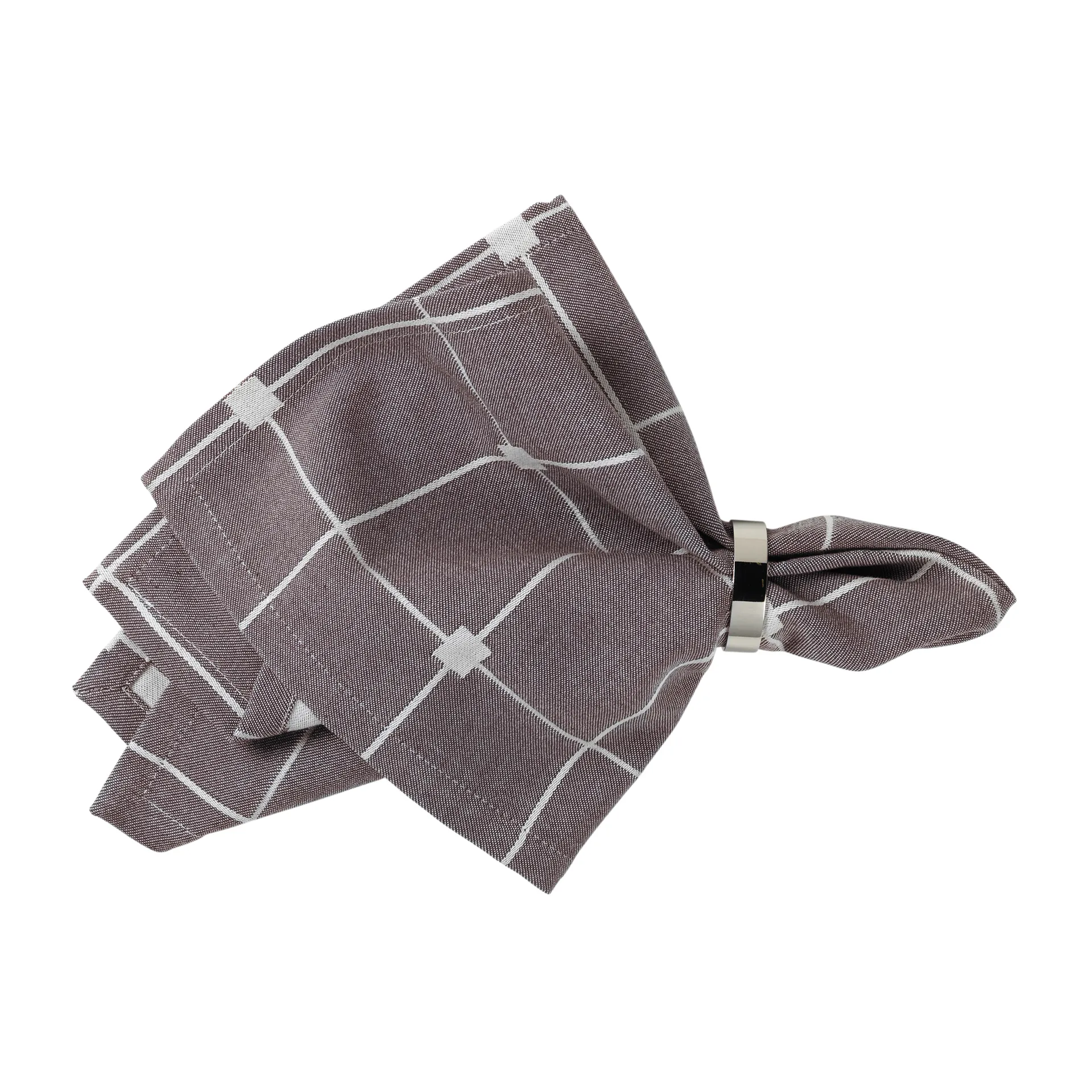 Tila tygservett 45x45 cm, Decadent cocolate-off white Broste Copenhagen