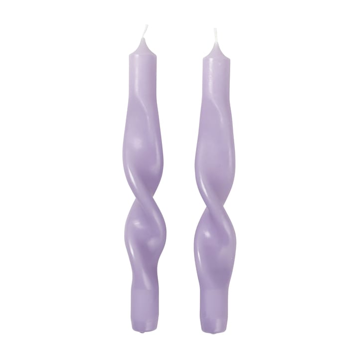 Twist twisted candles skruvade ljus 23 cm 2-pack, Orchid light purple Broste Copenhagen
