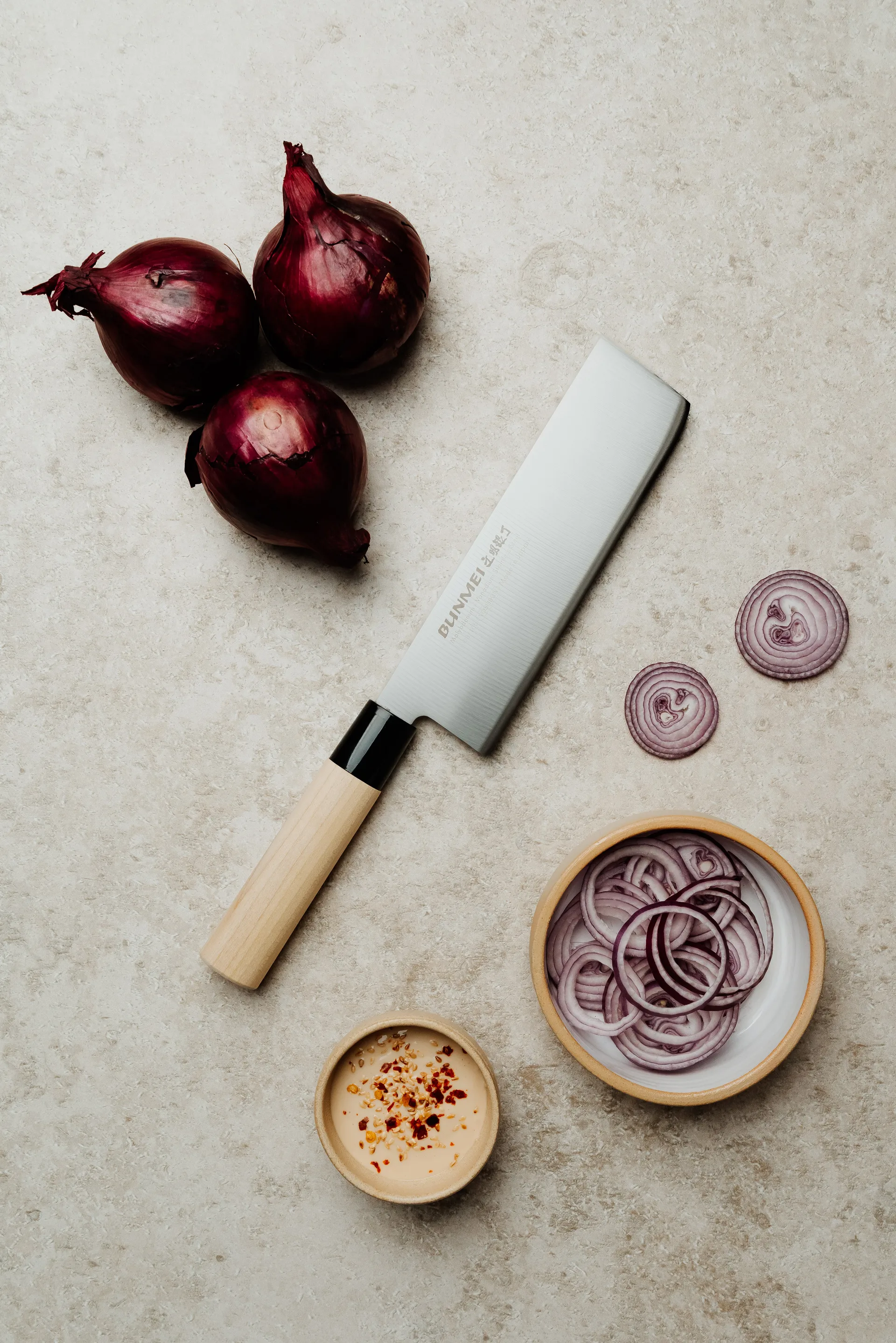 Nakiri grönsakshacka, Natur, 16,5 cm Bunmei